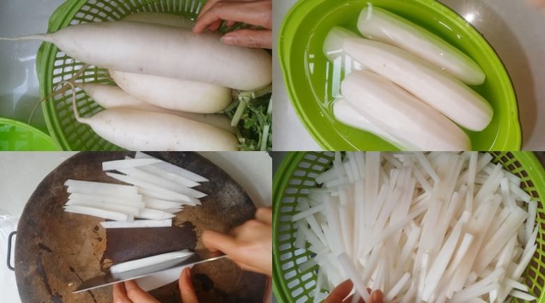 Hướng dẫn cách làm củ cải khô