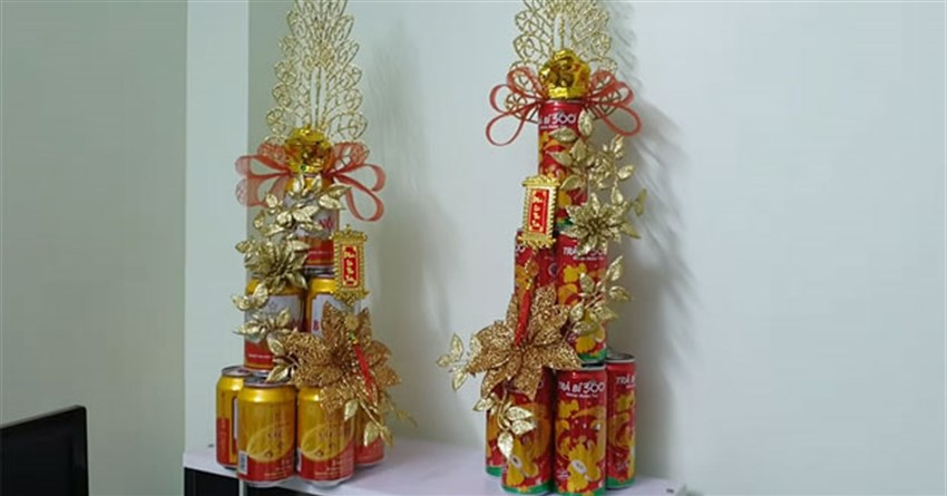 Cách làm tháp bánh, tháp bia ngày Tết rước tài lộc vào nhà