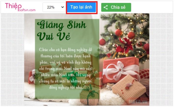 Cách tạo thiệp Giáng Sinh online miễn phí đẹp, ý nghĩa