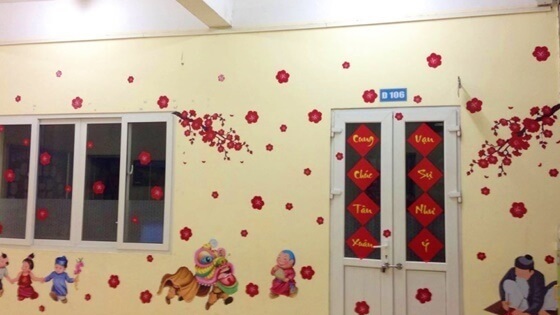 Cách trang trí lớp học ngày Tết Nguyên Đán đón Xuân đẹp nhất Trang trí Tết lớp học đơn giản