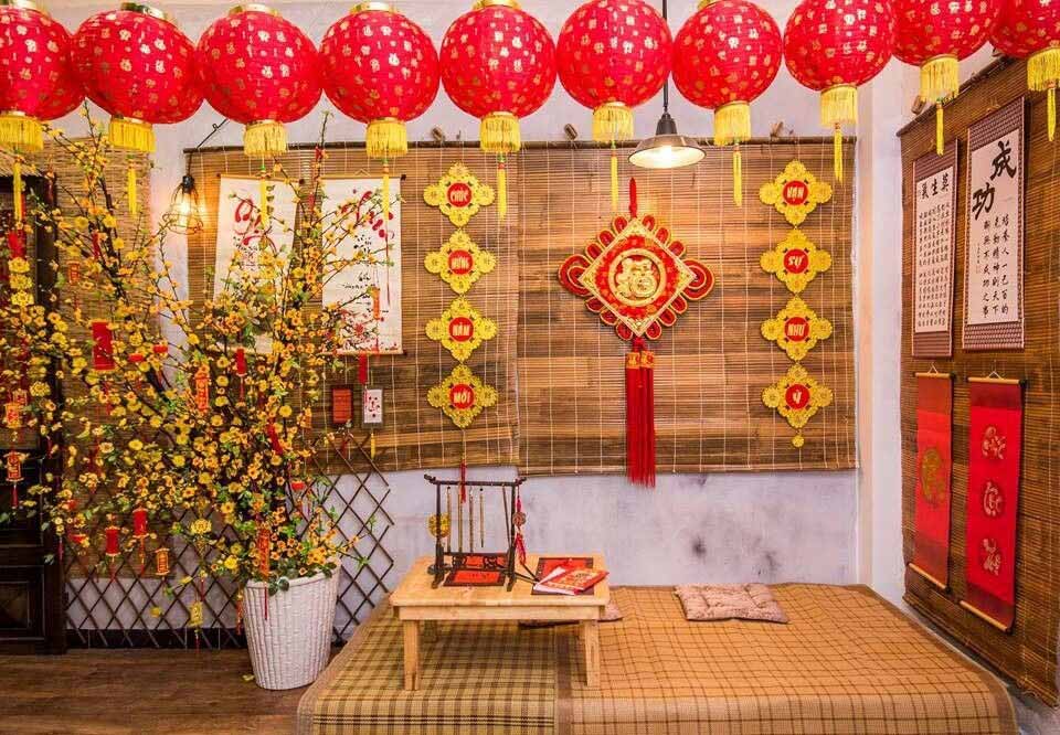Trang trí nhà ngày Tết ở quê