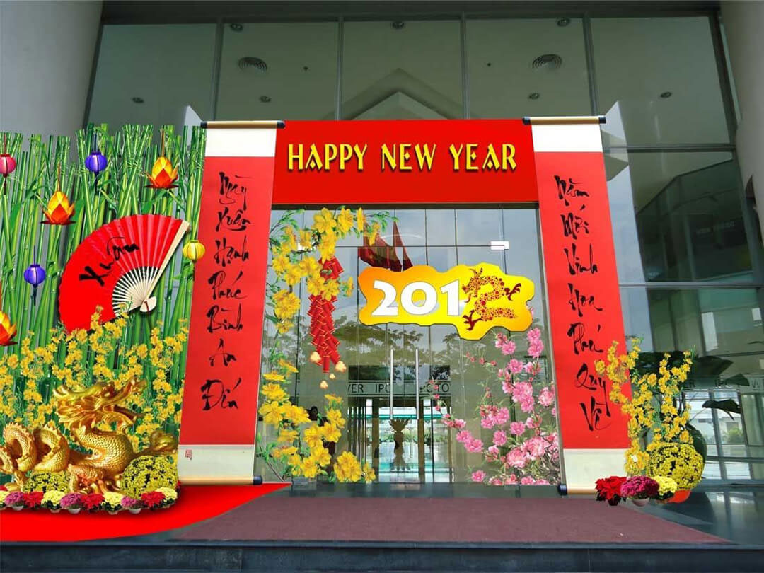 Ý tưởng trang trí Tết cho văn phòng Ý tưởng trang trí Tết cho văn phòng