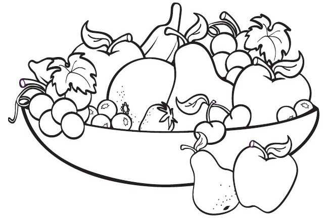 Tranh tô màu ngày Tết cho bé Tranh tô màu ngũ quả ngày Tết cho bé