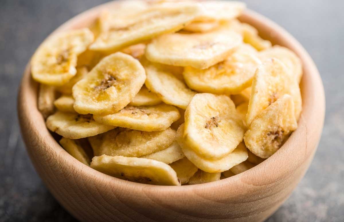 Thành phẩm chuối sấy đã ra lò 