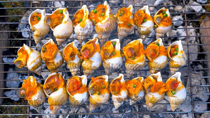 Ốc bulot Pháp nướng tiêu xanh Ốc bulot Pháp nướng tiêu xanh