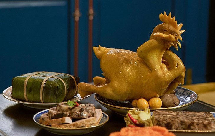 Cách làm gà cúng giao thừa đẹp