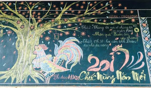 Vẽ trang trí bảng Tết, mùa Xuân Vẽ trang trí bảng Tết, mùa Xuân