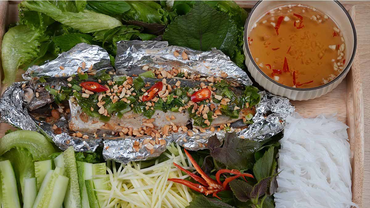 Cá basa nướng giấy bạc