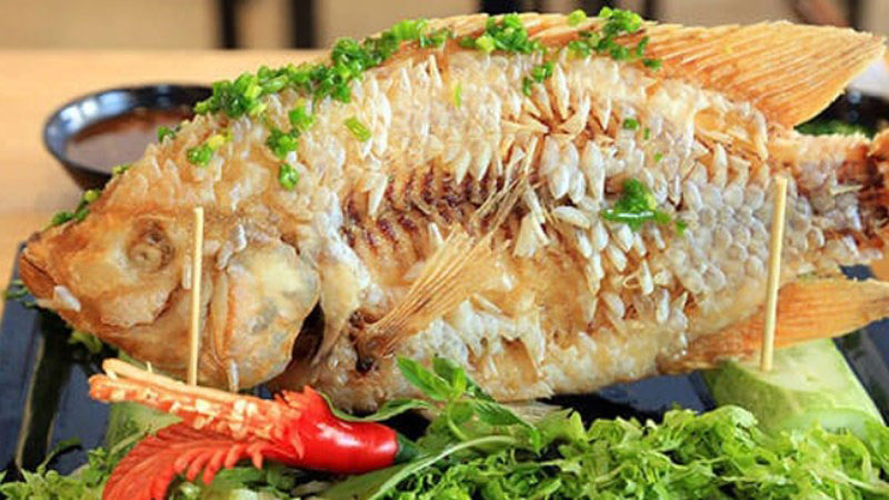 Cá diêu hồng chiên giòn