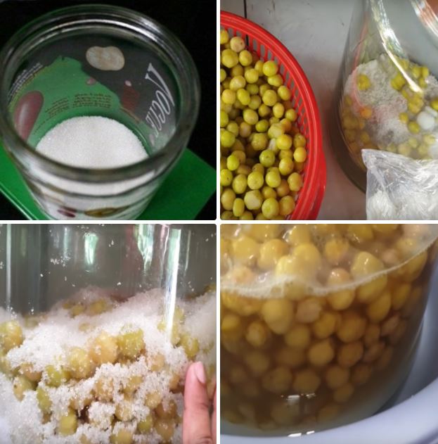 Cách ngâm chùm ruột chua ngọt