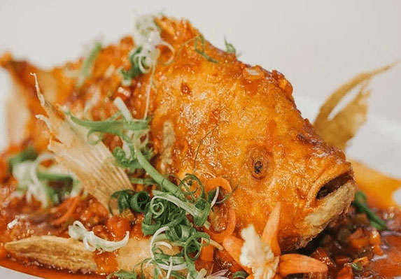 Cá diêu hồng sốt chua ngọt Cá diêu hồng sốt chua ngọt