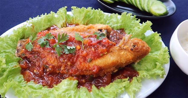 Cá diêu hồng sốt cà chua Cá diêu hồng sốt cà chua