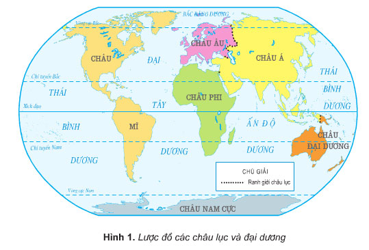 Các châu lục trên trái đất Các châu lục trên trái đất