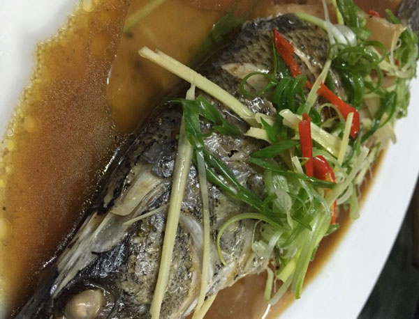 Cách làm cá vược hấp xì dầu