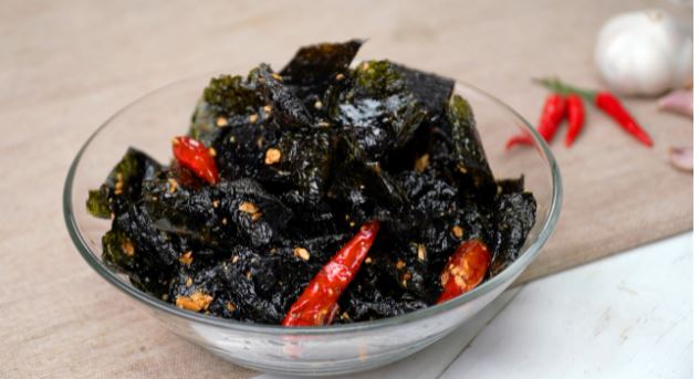 Cách làm rong biển cháy tỏi cho bé