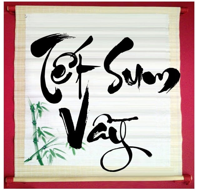 Các mẫu chữ thư pháp ngày Tết Các mẫu chữ thư pháp ngày Tết