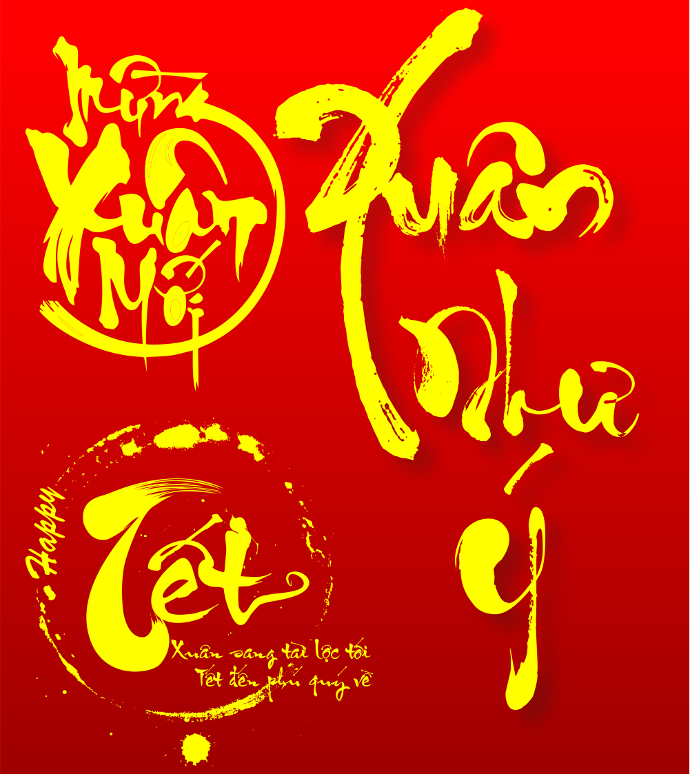 Mẫu chữ thư pháp Tết chúc mừng năm mới xuân Giáp Thìn đẹp nhất Mẫu chữ thư pháp Tết chúc mừng năm mới xuân Giáp Thìn đẹp nhất