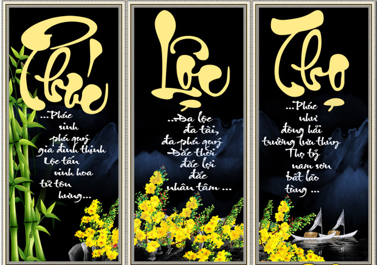 Chữ thư pháp Tết 2024 Chữ thư pháp Tết 2024