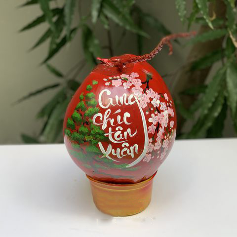 Mẫu dừa thư pháp cung chúc tân xuân Mẫu dừa thư pháp cung chúc tân xuân