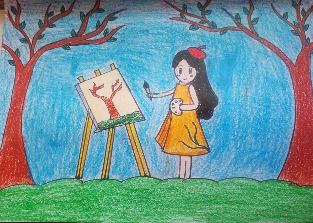 Vẽ tranh đề tài ước mơ của em Vẽ tranh đề tài ước mơ của em