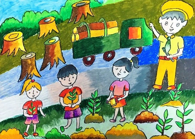 Vẽ tranh đề tài ước mơ của em Vẽ tranh đề tài ước mơ của em