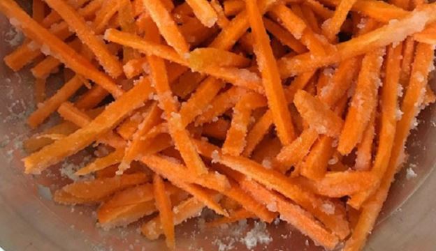 Cách làm mứt cà rốt sợi