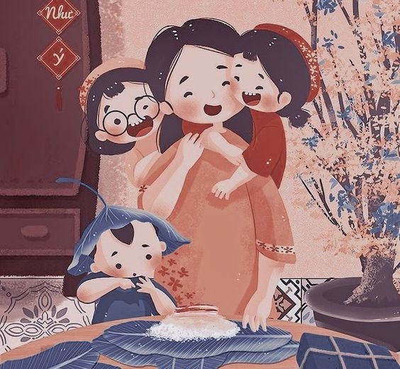 Hình ảnh anime Tết Hình ảnh anime Tết