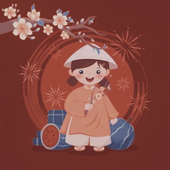 Hình ảnh chibi Tết Hình ảnh chibi Tết