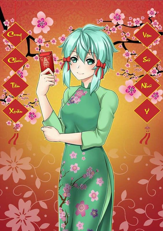 Ảnh anime Tết đẹp 2024, hình anime chibi Tết dễ thương Ảnh anime Tết đẹp 2024, hình anime chibi Tết dễ thương