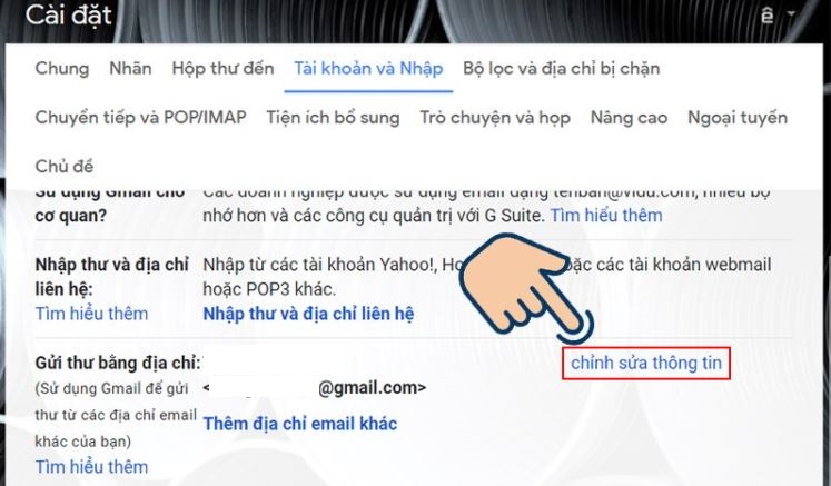 Cách đổi tên Gmail trên máy tính