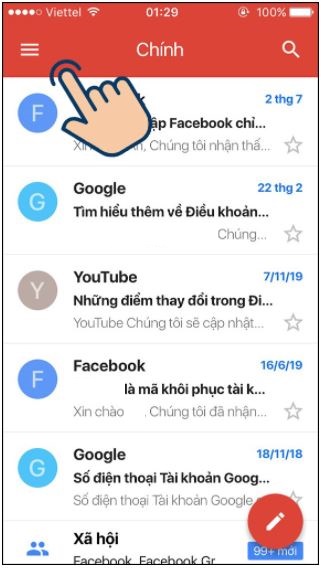 Cách đổi tên Gmail trên điện thoại