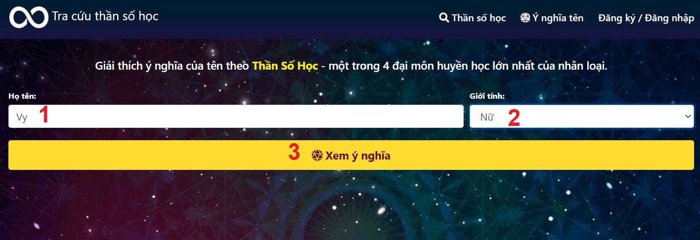 Tra cứu ý nghĩa của những cái tên theo thần số học