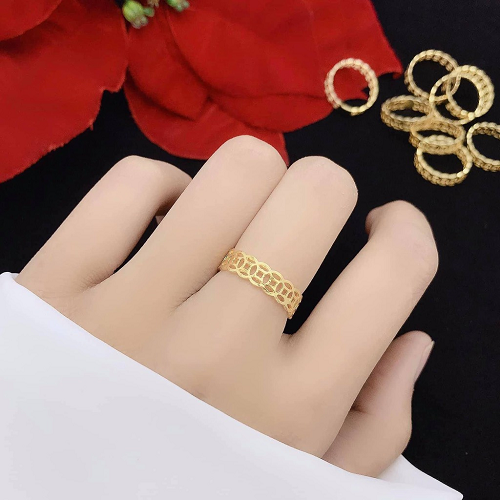 Mẫu nhẫn kim tiền đẹp cho nam, nữ Mẫu nhẫn kim tiền đẹp cho nam, nữ