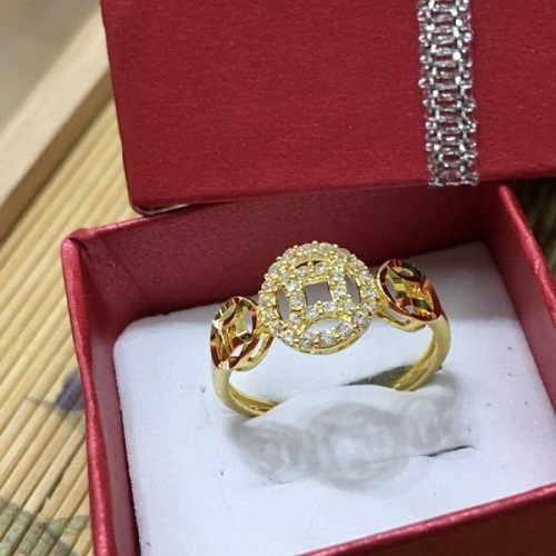 Nhẫn kim tiền vàng tây Nhẫn kim tiền vàng tây