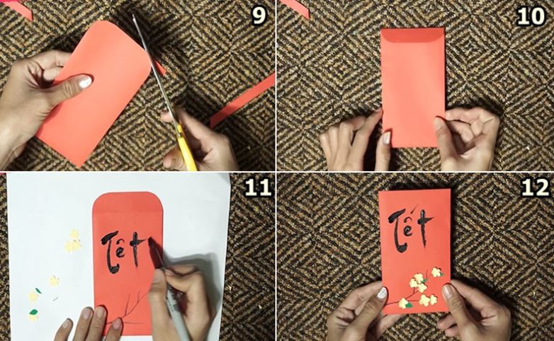 Cách làm bao lì xì độc đáo
