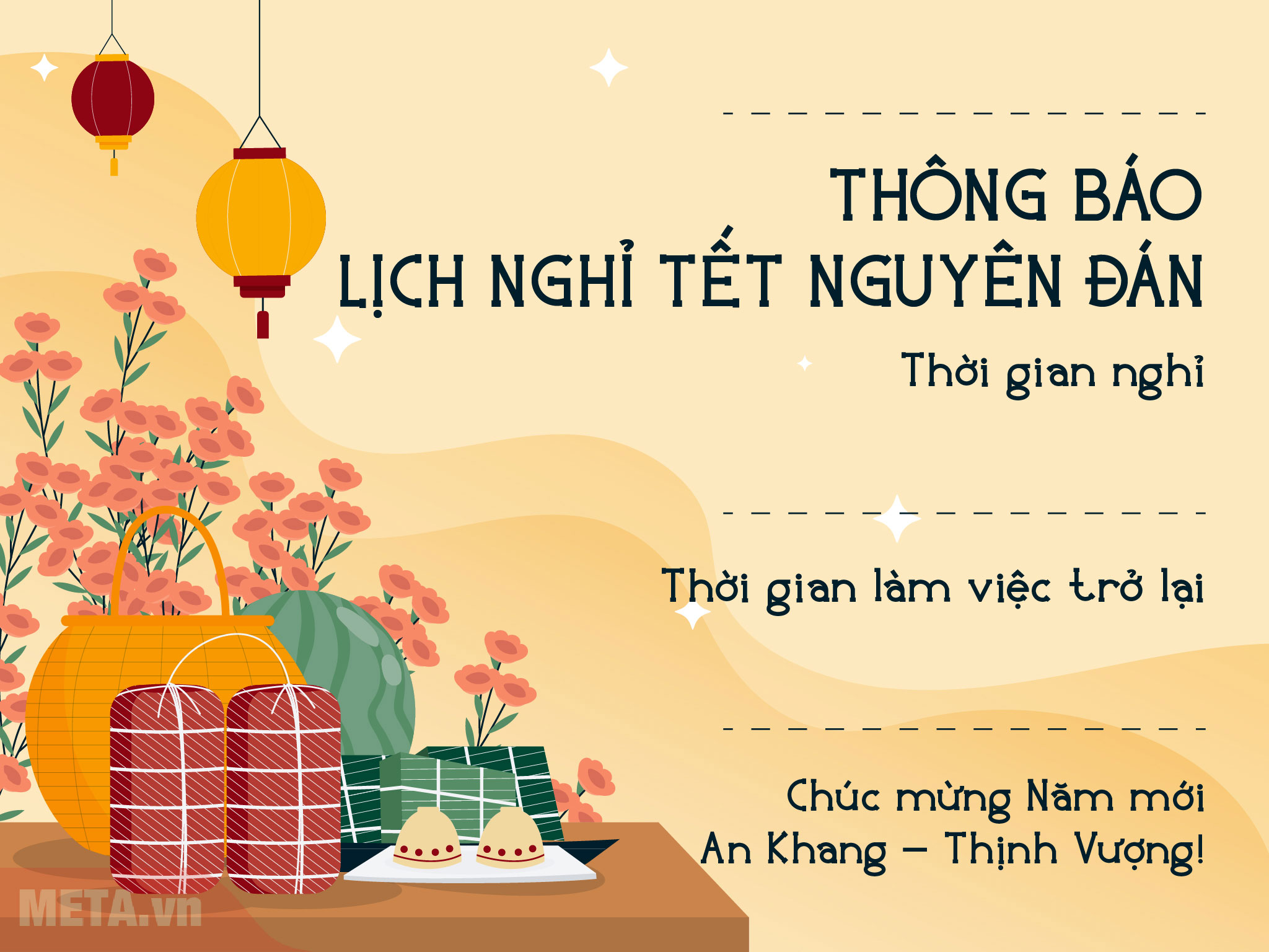 Thông báo nghỉ Tết Thông báo nghỉ Tết