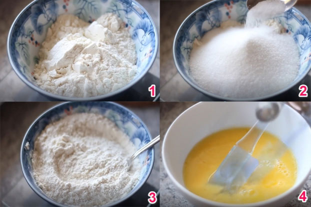 Trộn bột bánh Trộn bột bánh