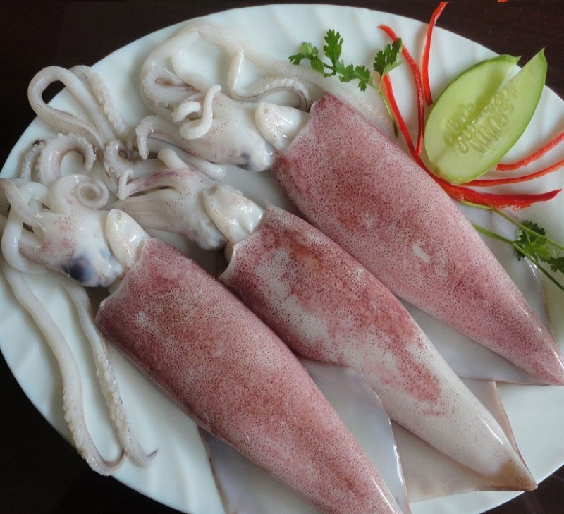 Làm sạch mực ống Làm sạch mực ống