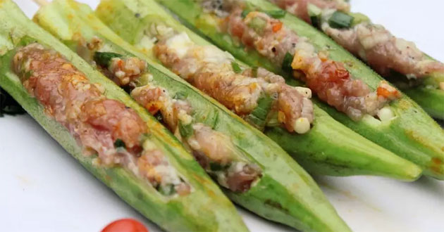 Đậu bắp nướng