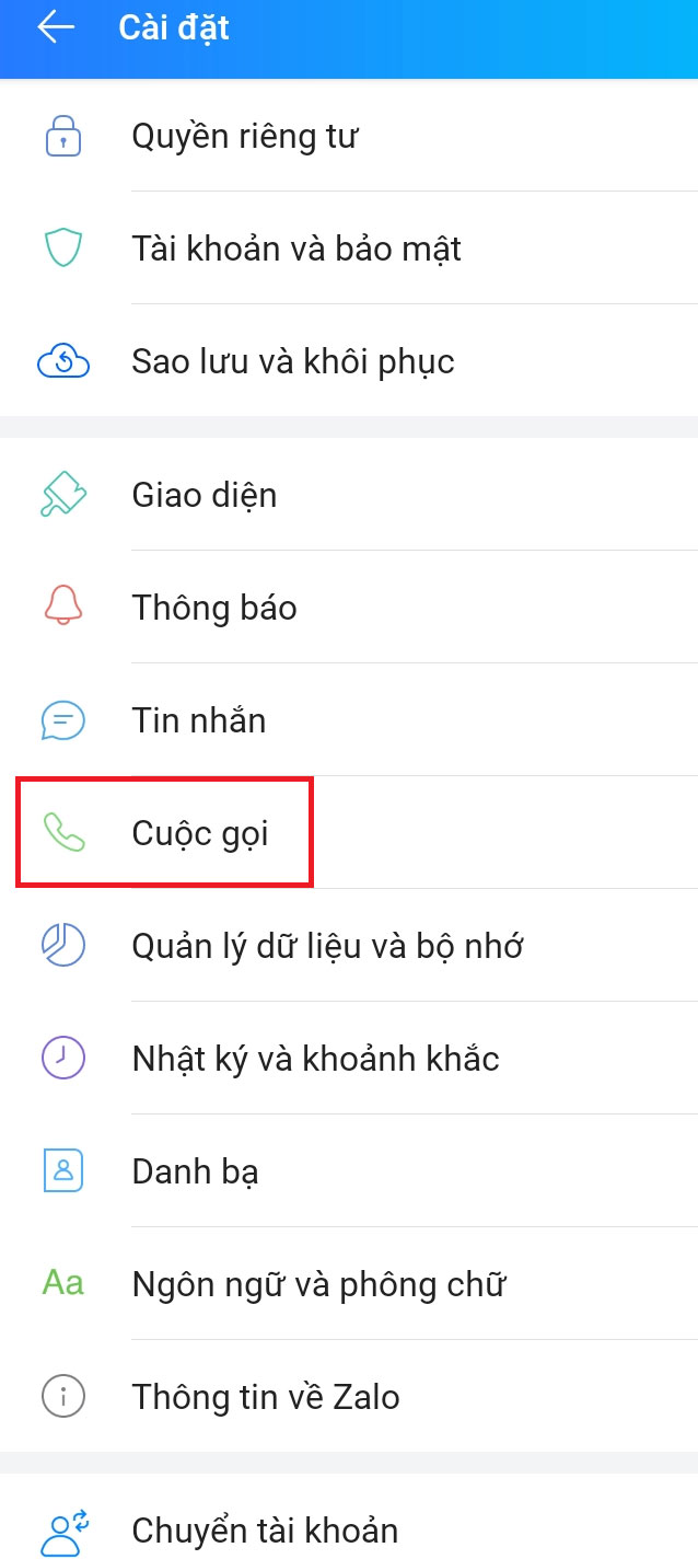 Cách đổi nhạc chuông Zalo
