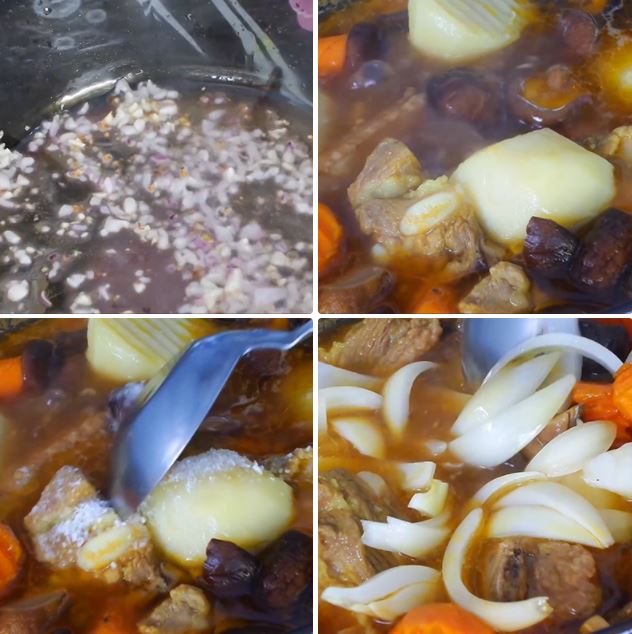 Cách nấu lagu sườn heo non nấm hương