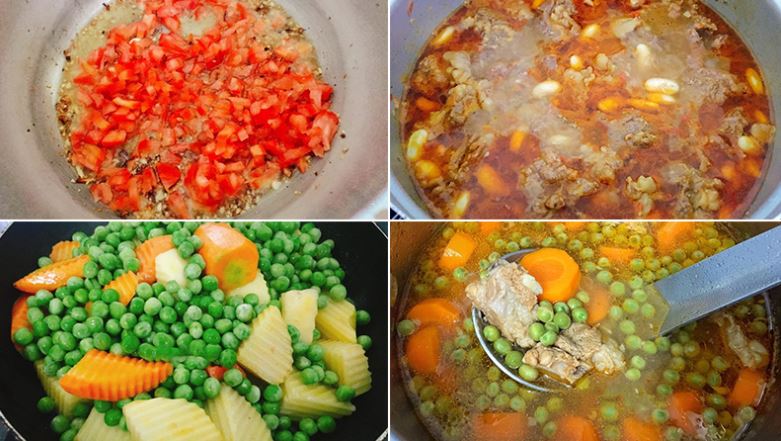 Cách nấu lagu sườn heo nước cốt dừa