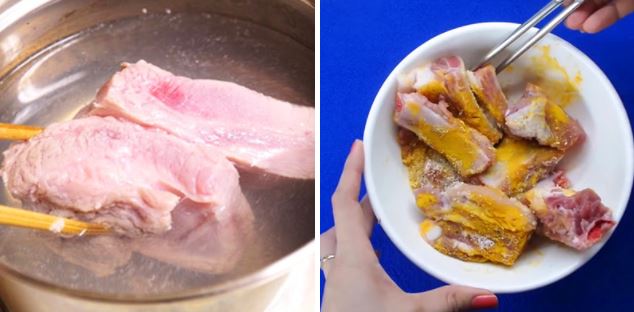 Cách nấu lagu sườn heo non nấm hương