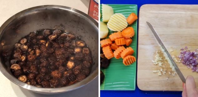 Cách nấu lagu sườn heo non nấm hương