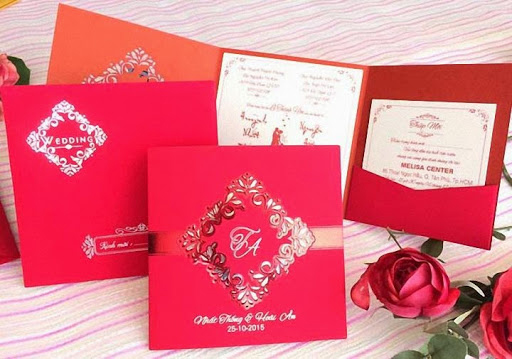 Thiệp mời đám cưới màu đỏ đẹp nhất