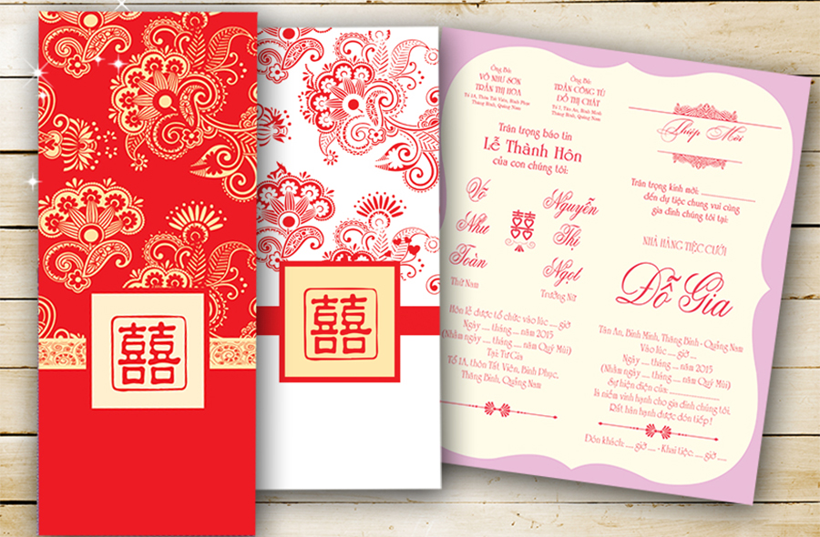 Mẫu nội dung thiệp cưới nhà gái Mẫu nội dung thiệp cưới nhà gái