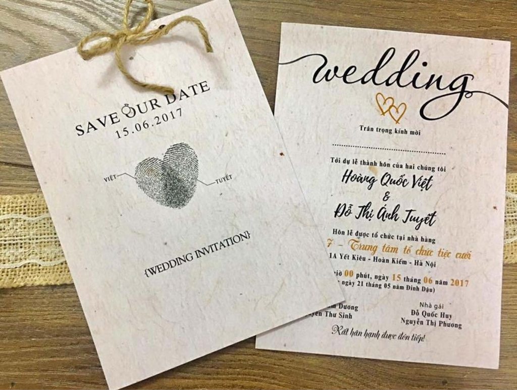 Mẫu nội dung thiệp cưới nhà trai Mẫu nội dung thiệp cưới nhà trai