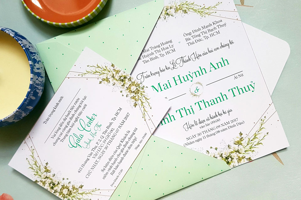 Mẫu nội dung thiệp cưới nhà trai Mẫu nội dung thiệp cưới nhà trai