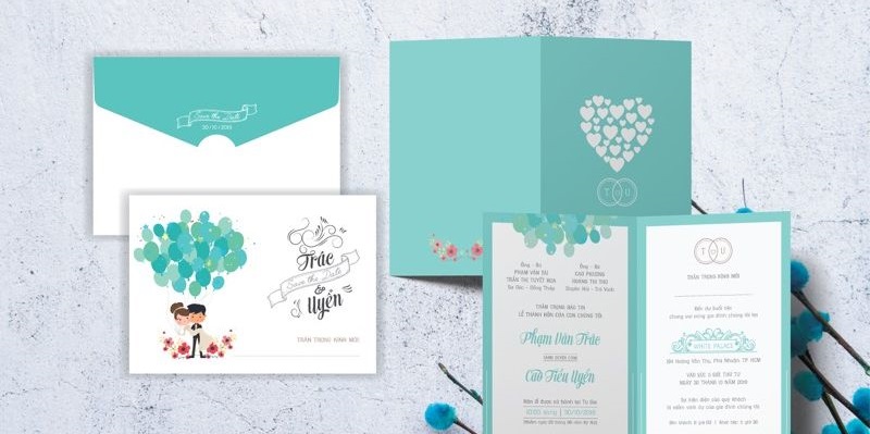 Bố cục nội dung cơ bản của thiệp cưới Bố cục nội dung cơ bản của thiệp cưới