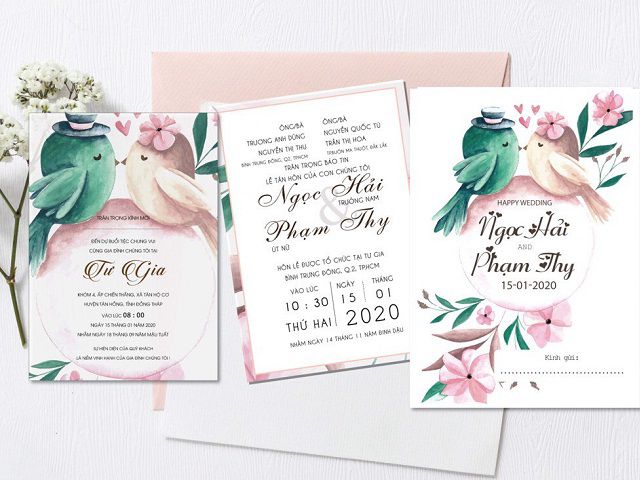 Mẫu nội dung thiệp cưới nhà gái Mẫu nội dung thiệp cưới nhà gái